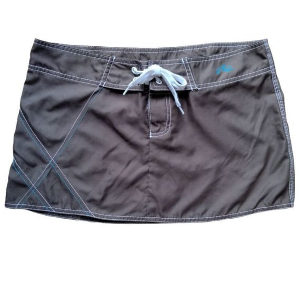 Rusty Mini Skirt Beachwear Size 11 Brown and Turquoise Velcro and Laces Closure